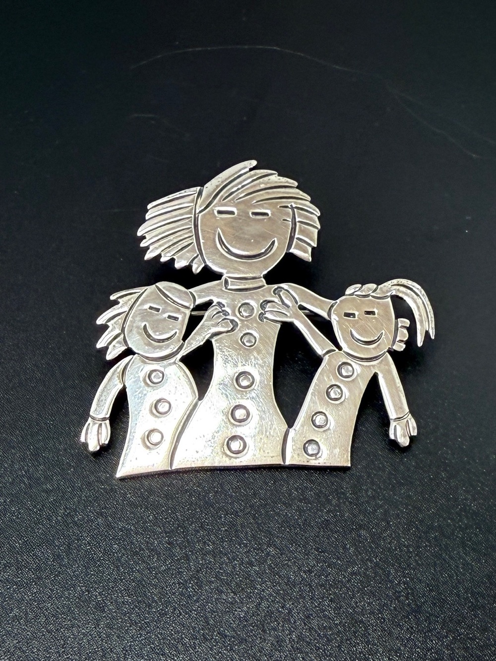 TAXCO Sterling Silver 925 Teacher/Children Brooch